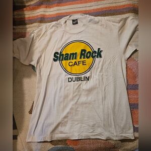 Vintage 90s Sham Rock Cafe Dublin Ireland Single Stitch SIZE XL T-SHIRT